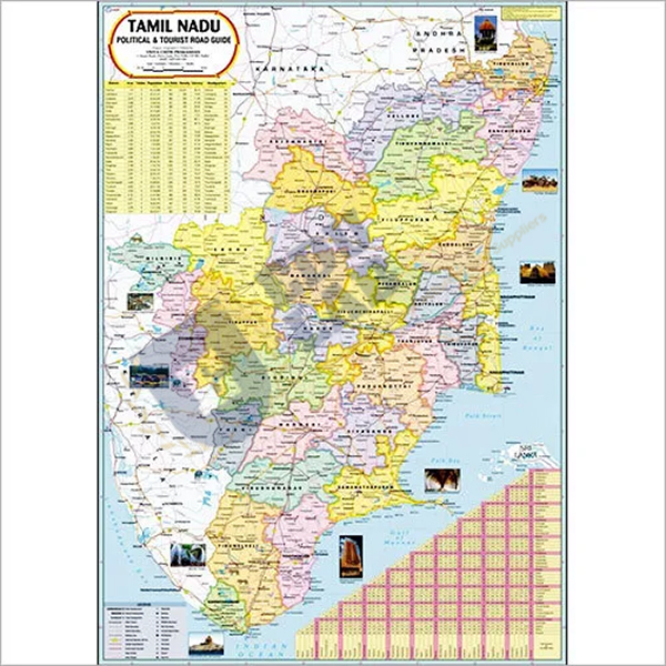 Tamil Nadu Political Map Chart