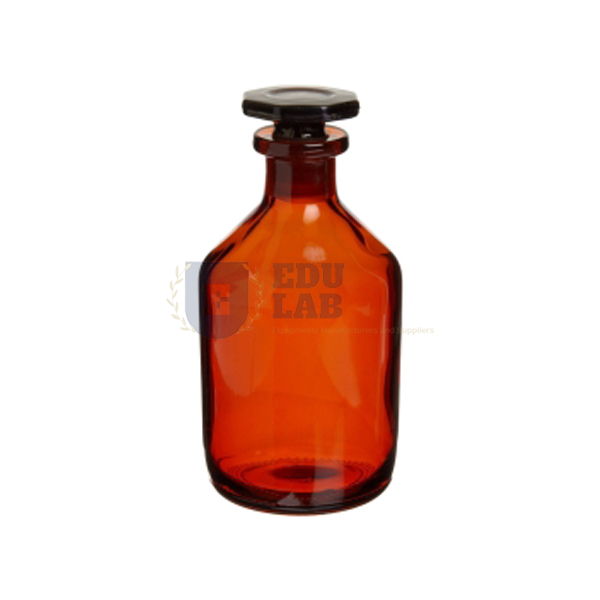 Bottle Reagent, N.M. Glass Amber Color