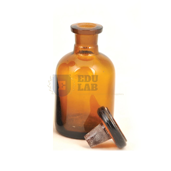 Bottle Reagent, W.M. Glass Amber Colour