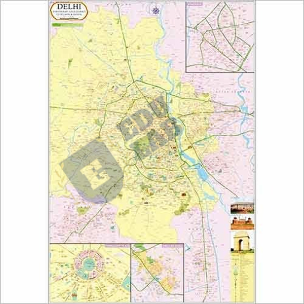 Delhi Political Map Chart