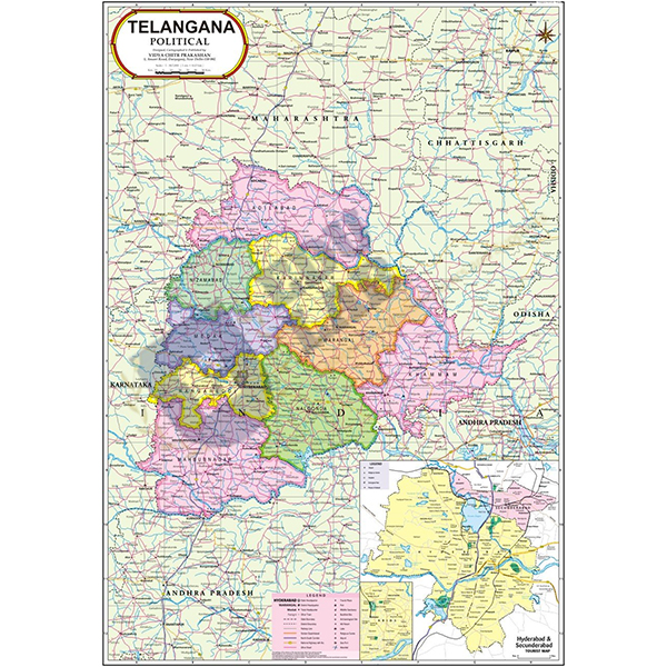 Telangana Political Map Chart
